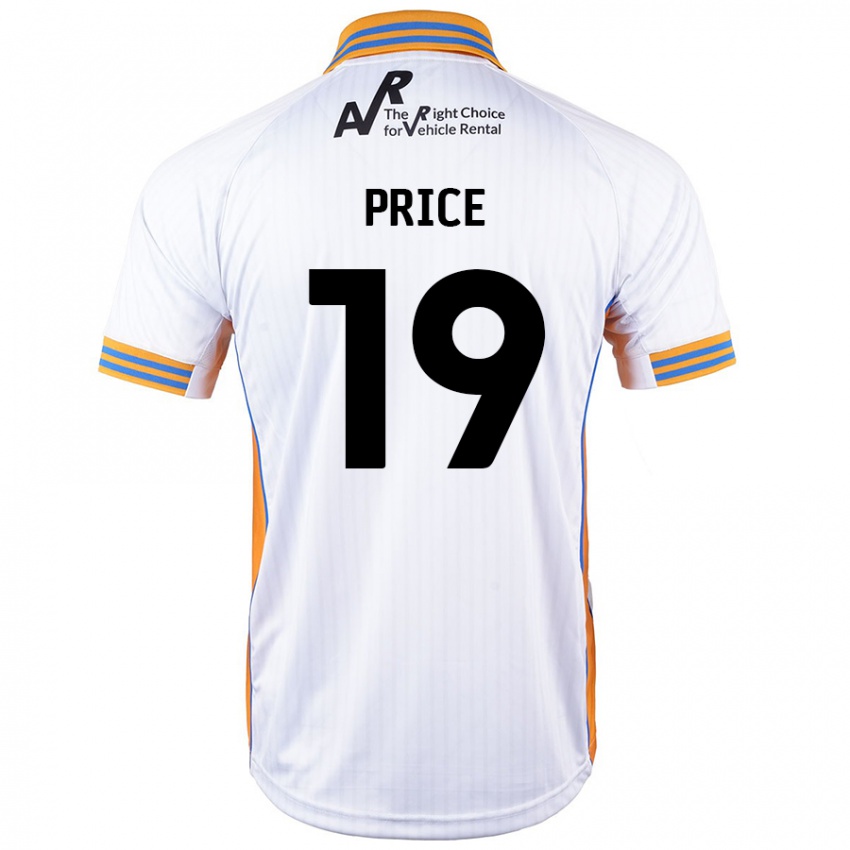 Dětské Jack Price #19 Bílý Daleko Hráčské Dresy 2024/25 Dres