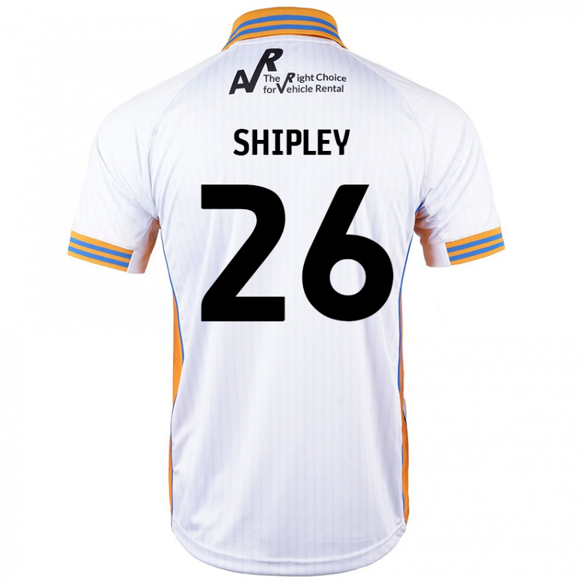 Dětské Jordan Shipley #26 Bílý Daleko Hráčské Dresy 2024/25 Dres