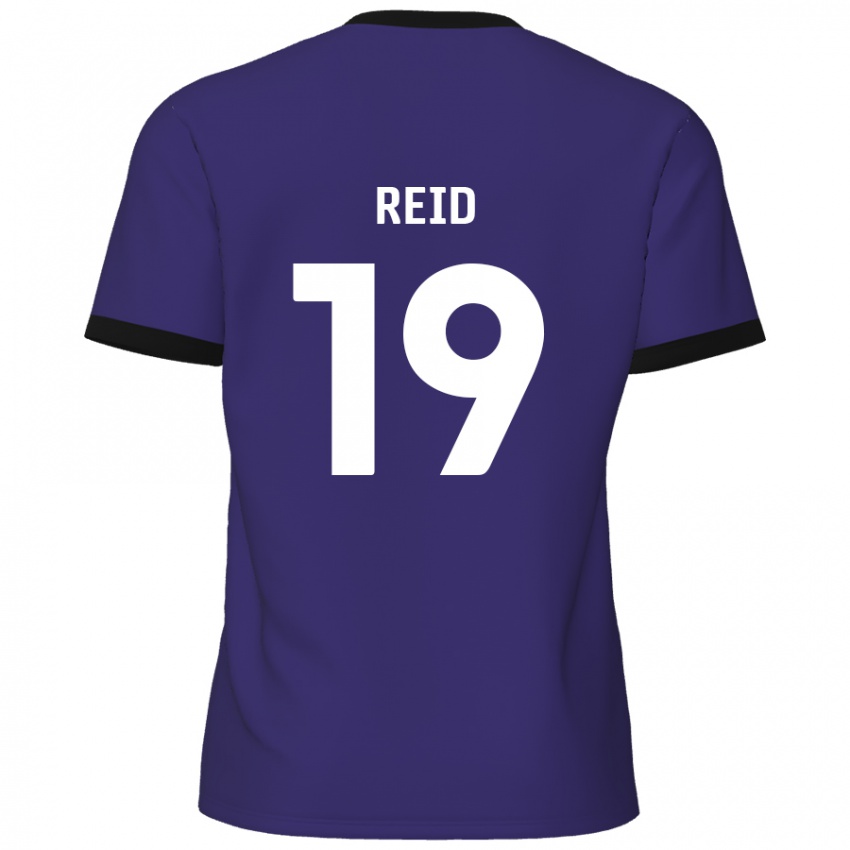 Dětské Jamie Reid #19 Fialová Daleko Hráčské Dresy 2024/25 Dres