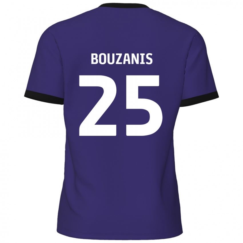 Dětské Dean Bouzanis #25 Fialová Daleko Hráčské Dresy 2024/25 Dres