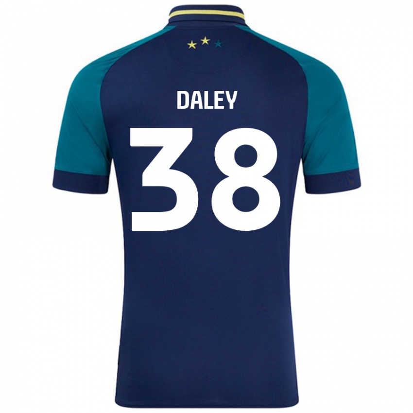 Dětské Luke Daley #38 Námořnická Tmavě Zelená Daleko Hráčské Dresy 2024/25 Dres