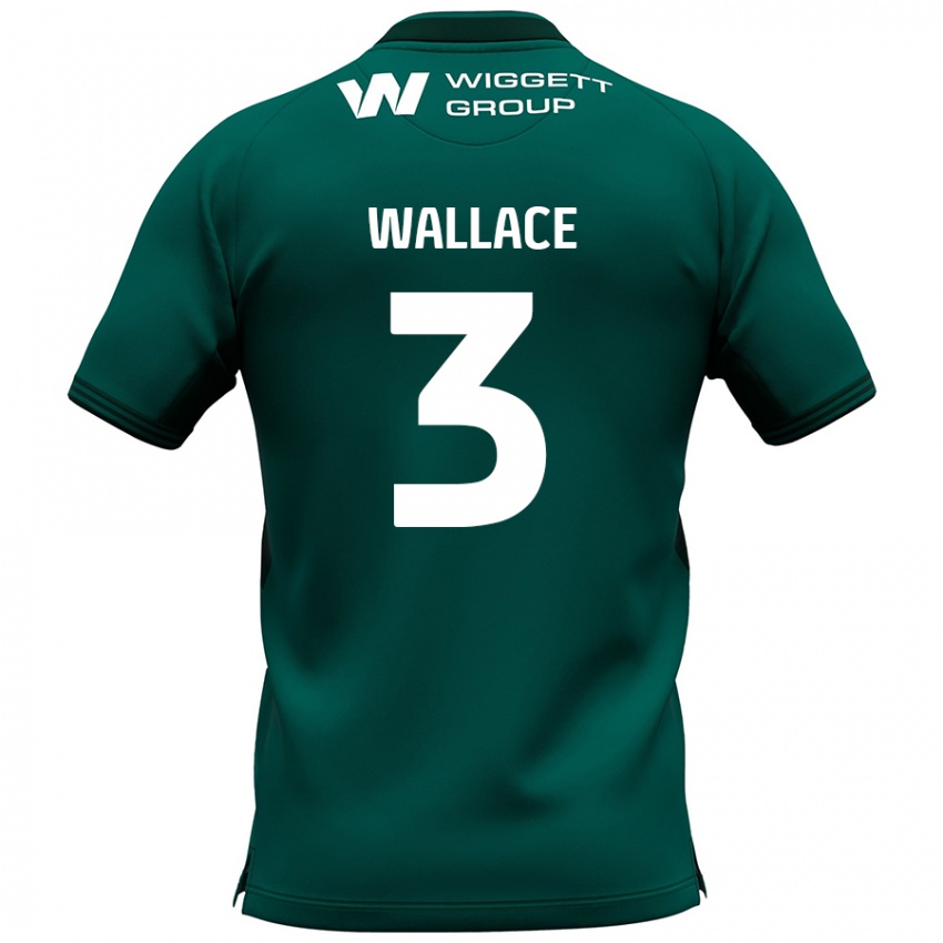 Dětské Murray Wallace #3 Zelený Daleko Hráčské Dresy 2024/25 Dres