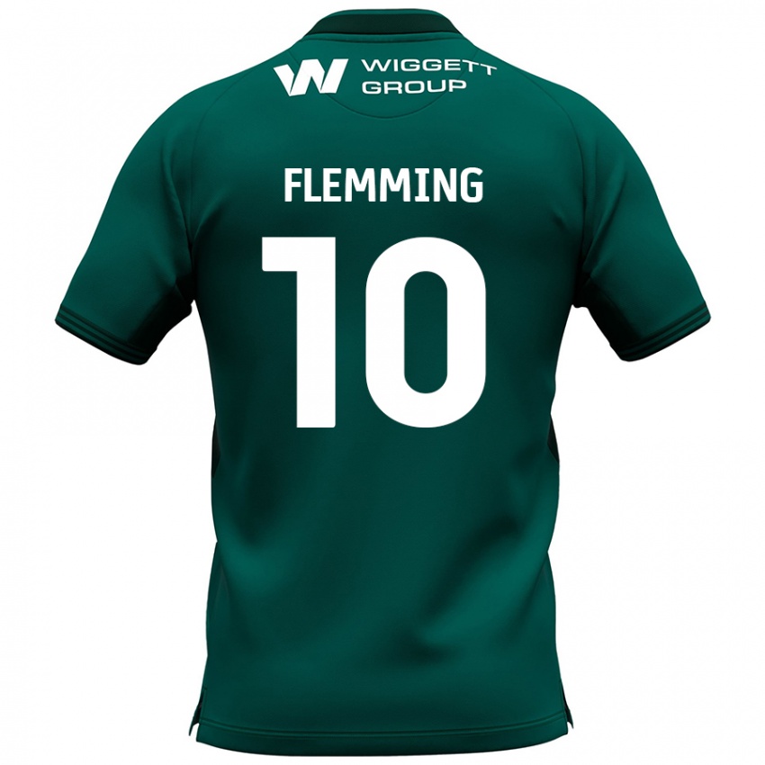 Dětské Zian Flemming #10 Zelený Daleko Hráčské Dresy 2024/25 Dres