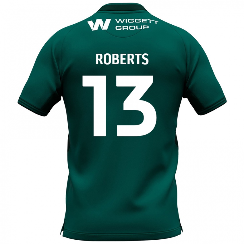 Dětské Liam Roberts #13 Zelený Daleko Hráčské Dresy 2024/25 Dres