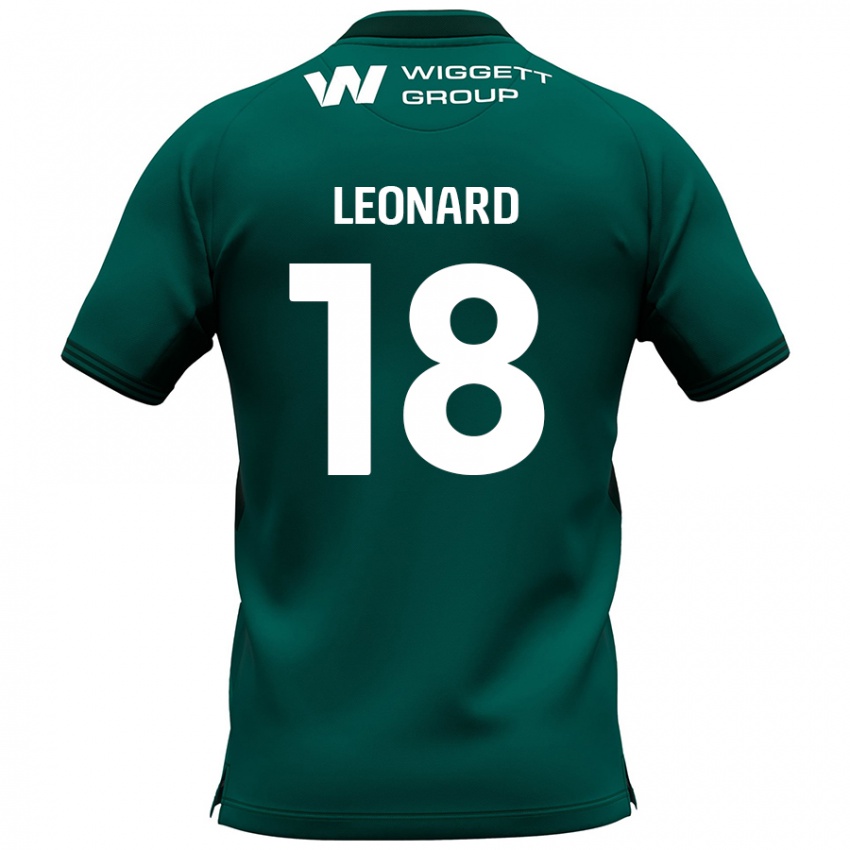 Dětské Ryan Leonard #18 Zelený Daleko Hráčské Dresy 2024/25 Dres