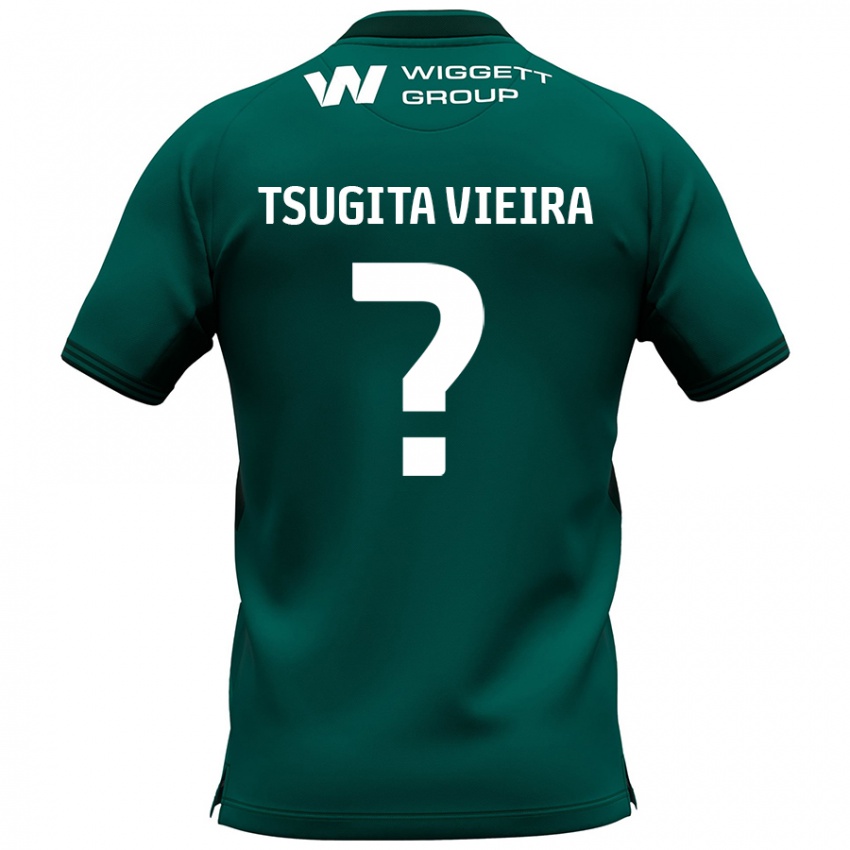 Dětské Sacha Tsugita Vieira #0 Zelený Daleko Hráčské Dresy 2024/25 Dres