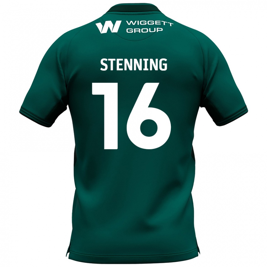 Dětské Ellie Stenning #16 Zelený Daleko Hráčské Dresy 2024/25 Dres