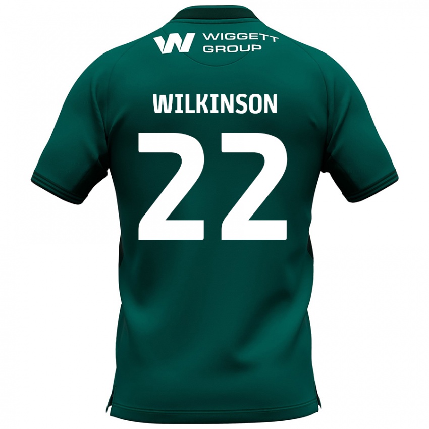 Dětské Chloe Wilkinson #22 Zelený Daleko Hráčské Dresy 2024/25 Dres