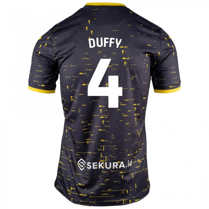 Dětské Shane Duffy #4 Černá Žlutá Daleko Hráčské Dresy 2024/25 Dres