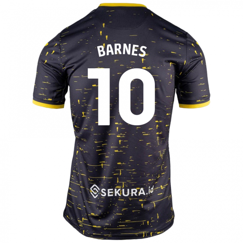 Dětské Ashley Barnes #10 Černá Žlutá Daleko Hráčské Dresy 2024/25 Dres