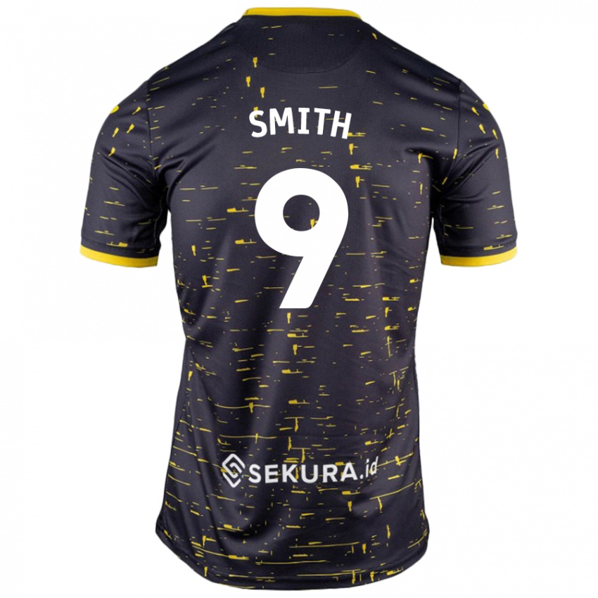 Dětské Ellie Smith #9 Černá Žlutá Daleko Hráčské Dresy 2024/25 Dres