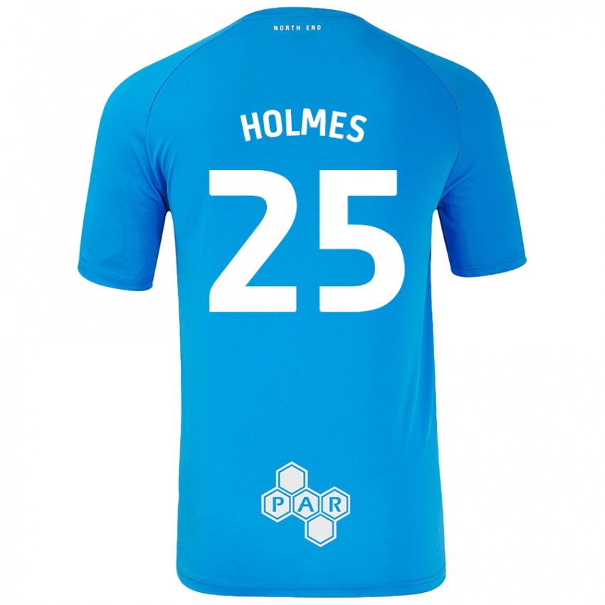 Dětské Duane Holmes #25 Nebesky Modrá Daleko Hráčské Dresy 2024/25 Dres