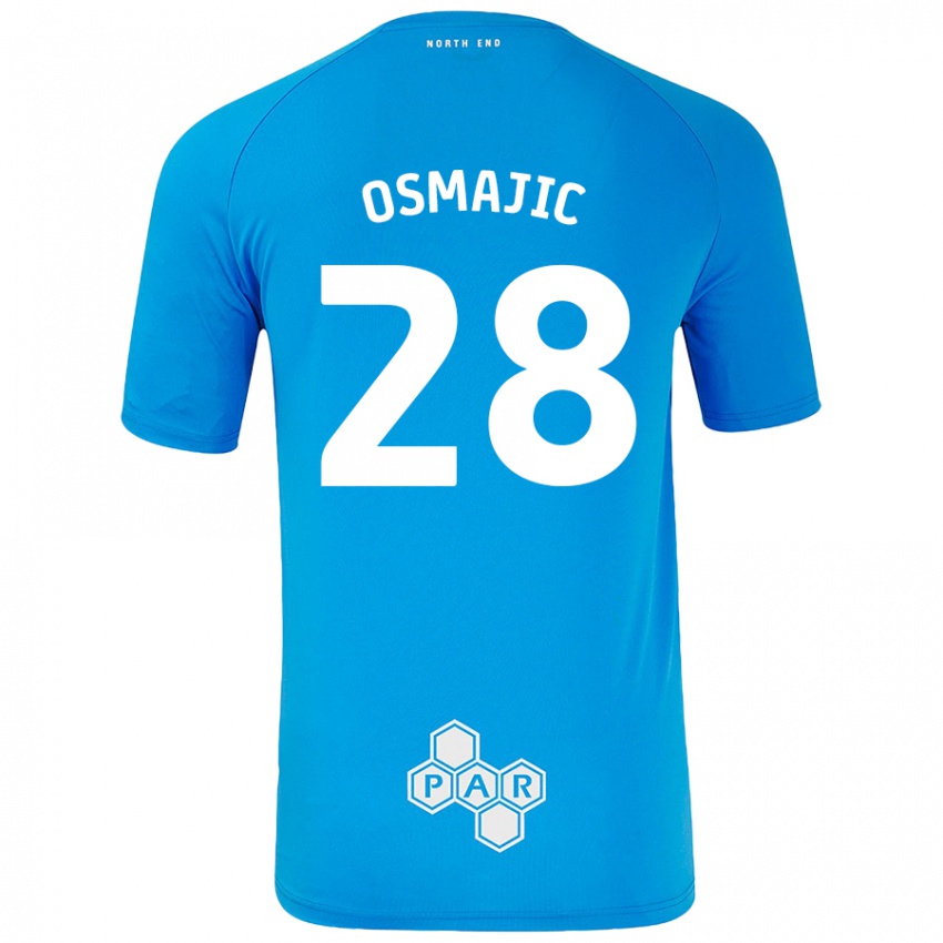 Dětské Milutin Osmajic #28 Nebesky Modrá Daleko Hráčské Dresy 2024/25 Dres