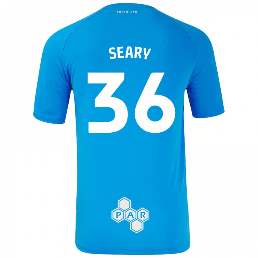 Dětské Josh Seary #36 Nebesky Modrá Daleko Hráčské Dresy 2024/25 Dres