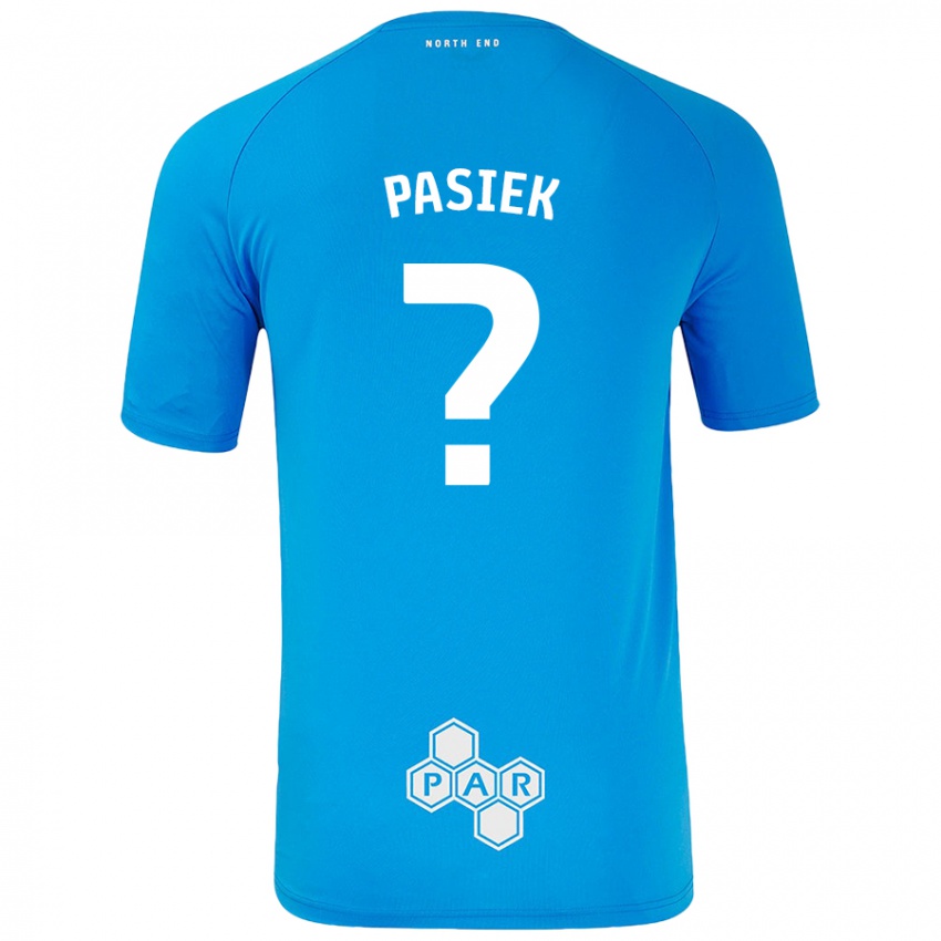 Dětské Kacper Pasiek #0 Nebesky Modrá Daleko Hráčské Dresy 2024/25 Dres