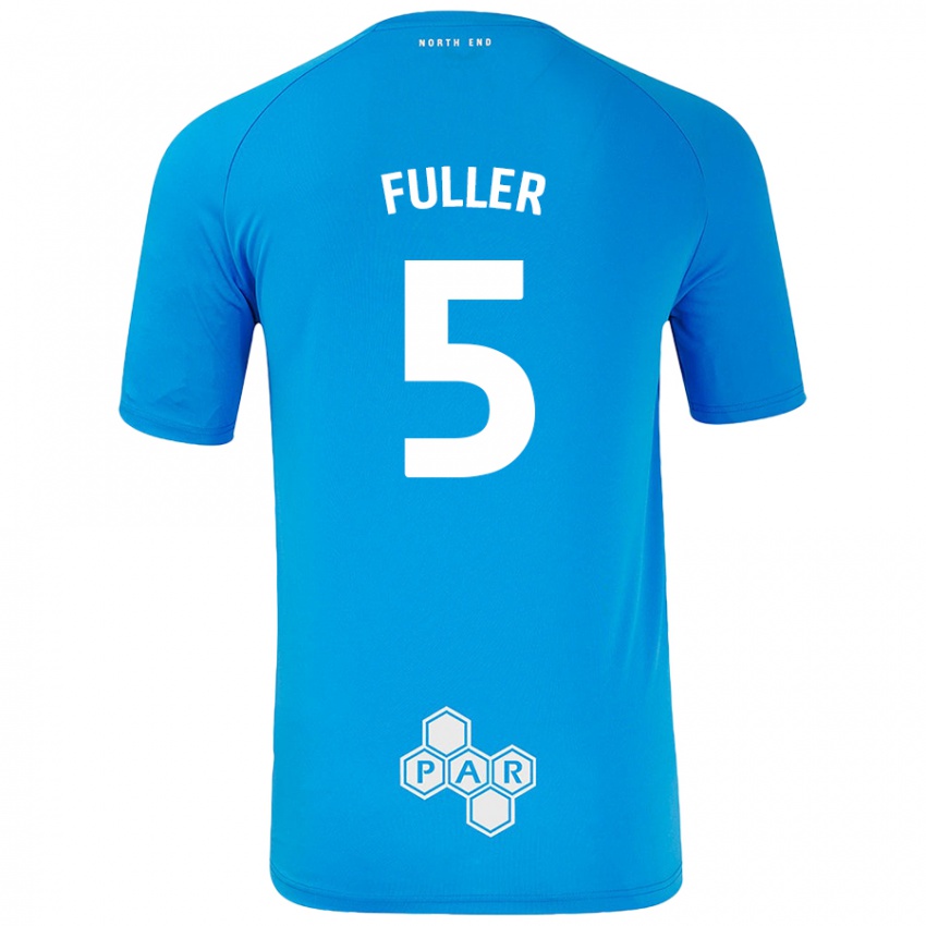 Dětské Olivia Fuller #5 Nebesky Modrá Daleko Hráčské Dresy 2024/25 Dres