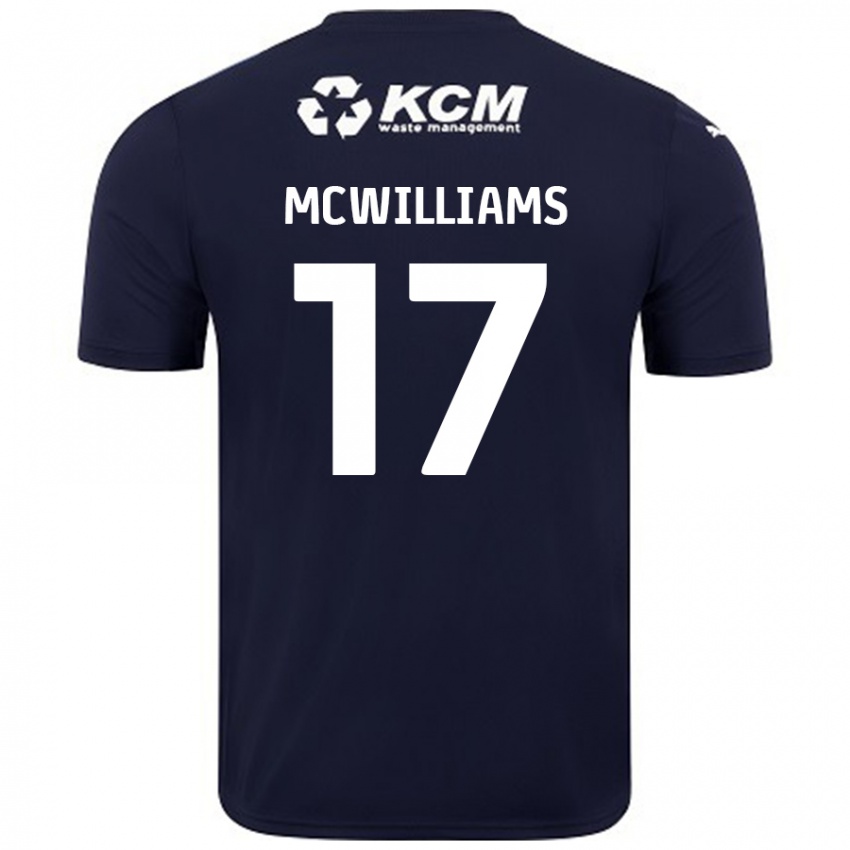 Dětské Shaun Mcwilliams #17 Námořnická Modrá Daleko Hráčské Dresy 2024/25 Dres