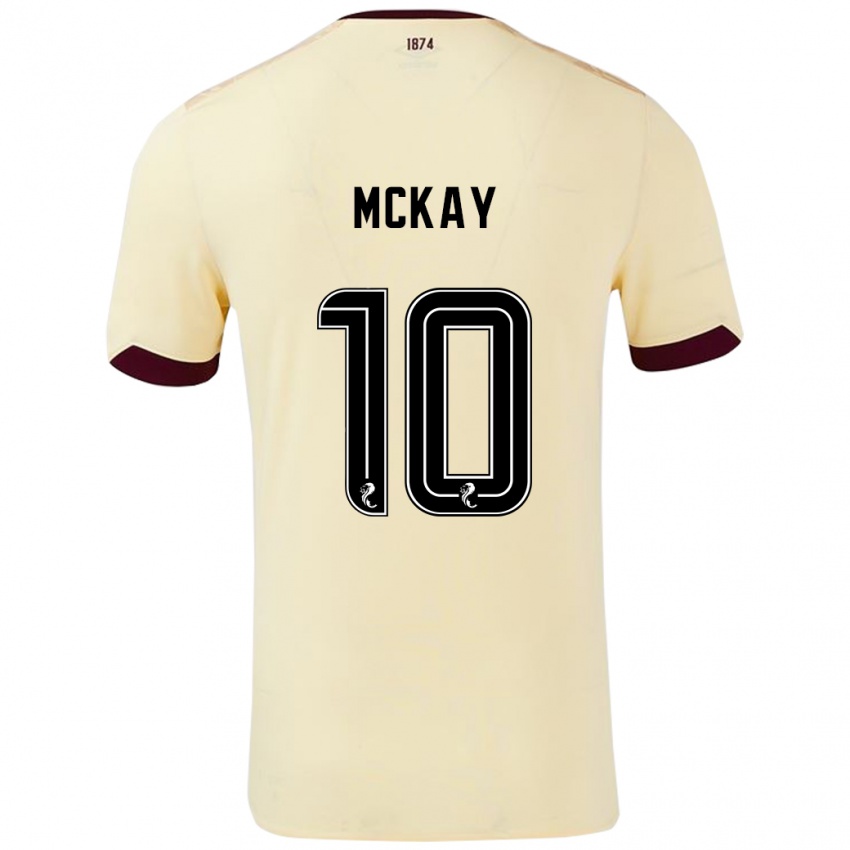 Dětské Barrie Mckay #10 Burgundsko Krémová Daleko Hráčské Dresy 2024/25 Dres