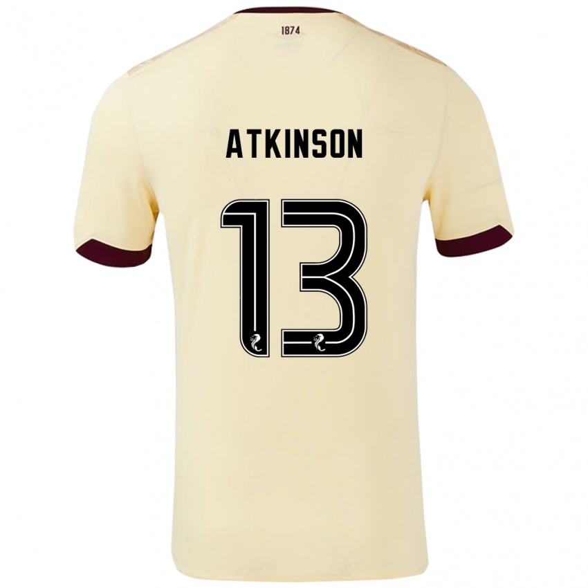 Dětské Nathaniel Atkinson #13 Burgundsko Krémová Daleko Hráčské Dresy 2024/25 Dres