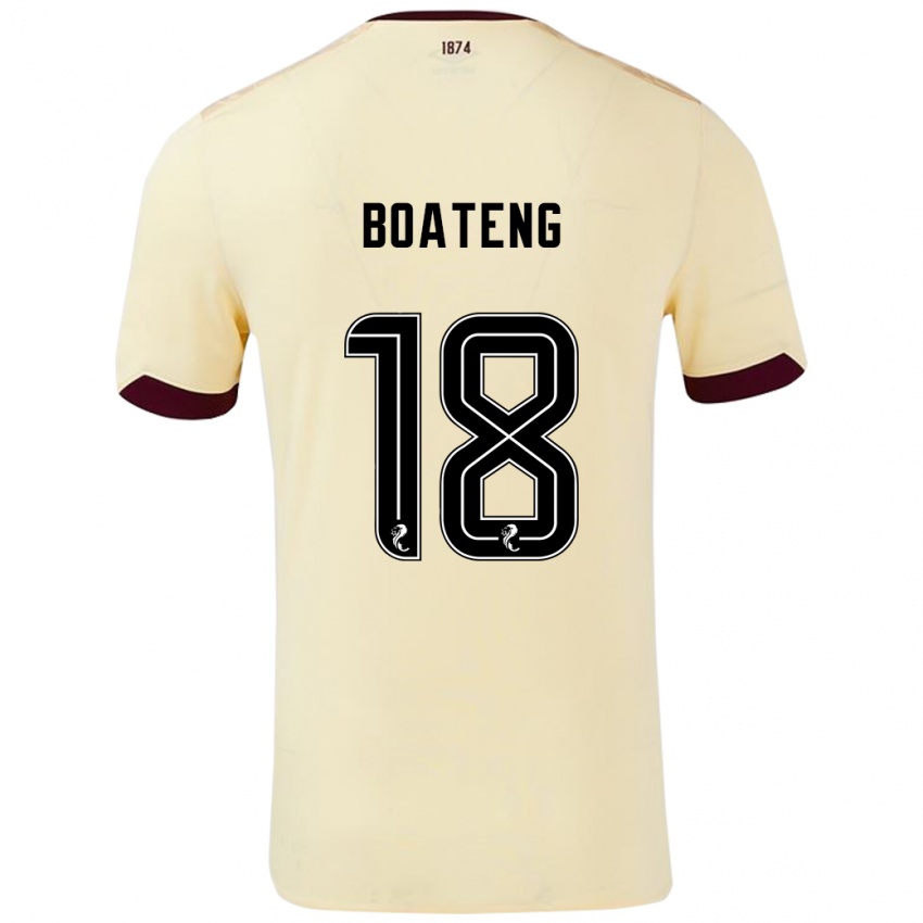 Dětské Malachi Boateng #18 Burgundsko Krémová Daleko Hráčské Dresy 2024/25 Dres