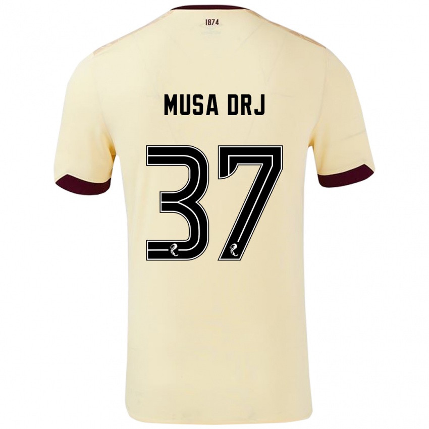 Dětské Musa Drammeh #37 Burgundsko Krémová Daleko Hráčské Dresy 2024/25 Dres