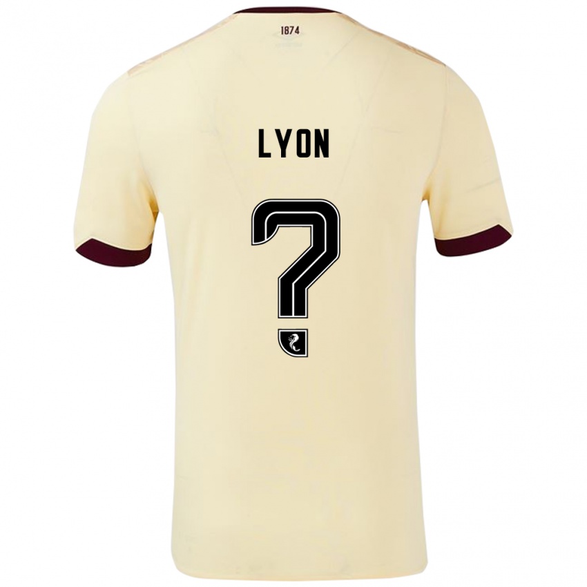 Dětské Jack Lyon #0 Burgundsko Krémová Daleko Hráčské Dresy 2024/25 Dres