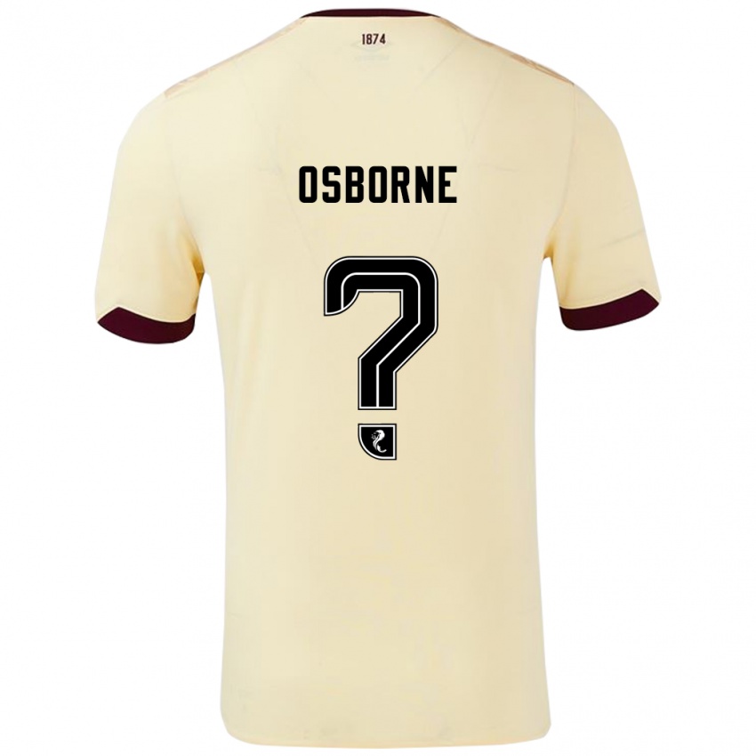 Dětské Alfie Osborne #0 Burgundsko Krémová Daleko Hráčské Dresy 2024/25 Dres