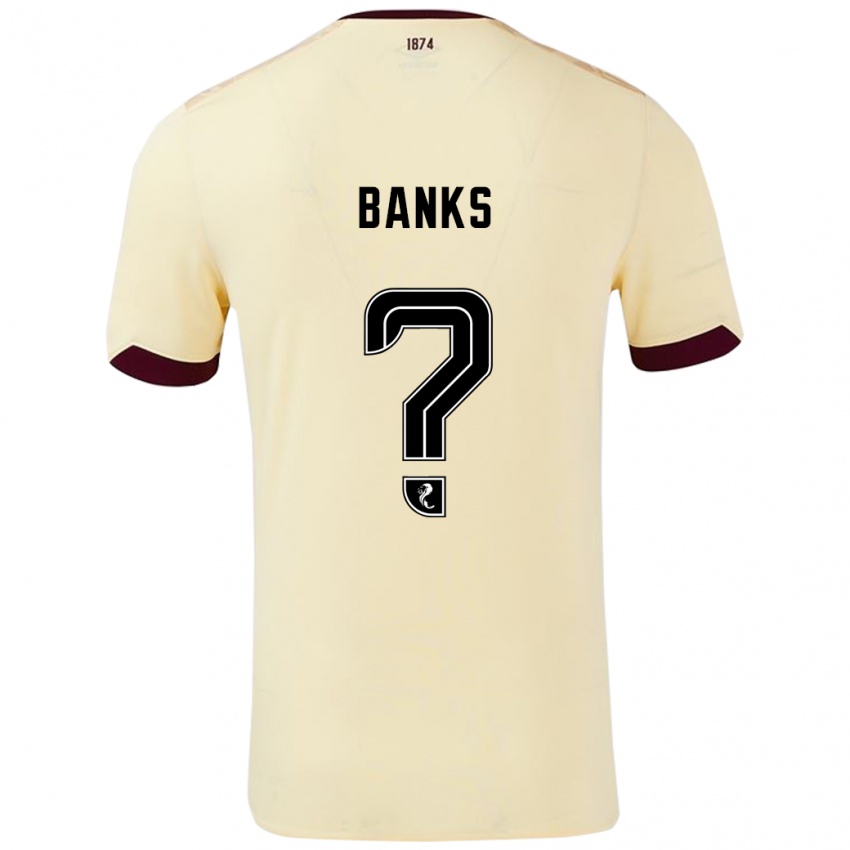 Dětské Euan Banks #0 Burgundsko Krémová Daleko Hráčské Dresy 2024/25 Dres