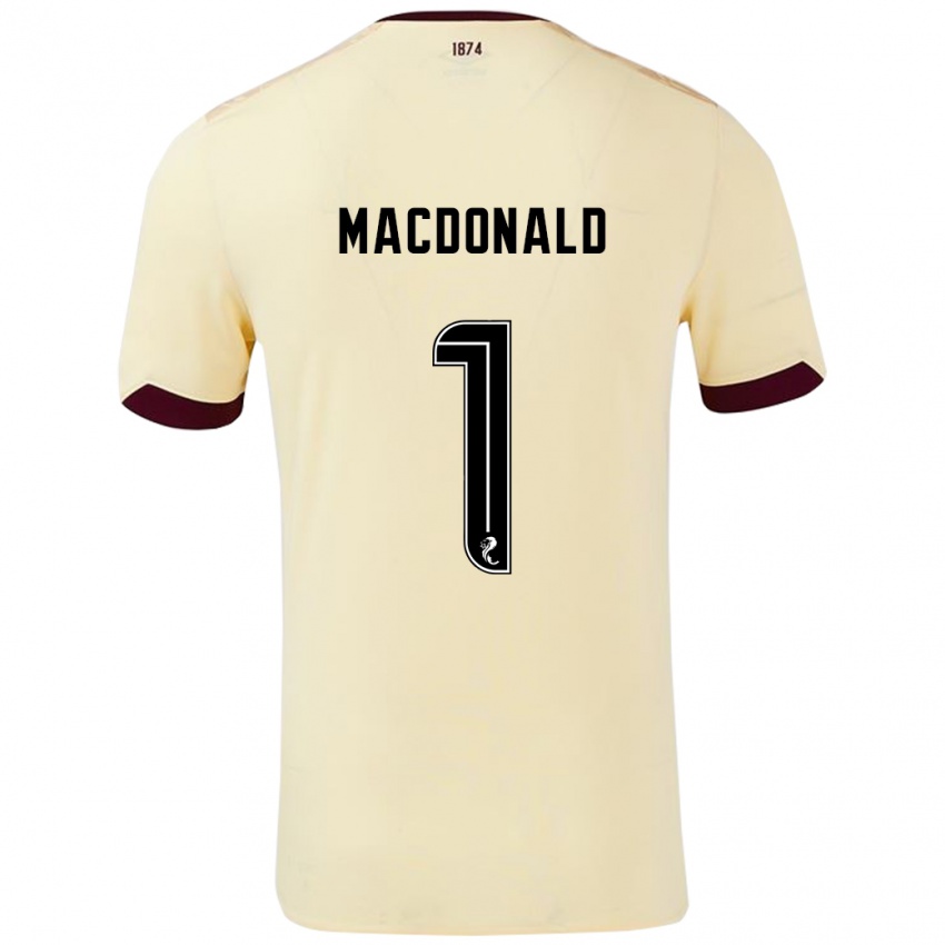 Dětské Jamie Macdonald #1 Burgundsko Krémová Daleko Hráčské Dresy 2024/25 Dres