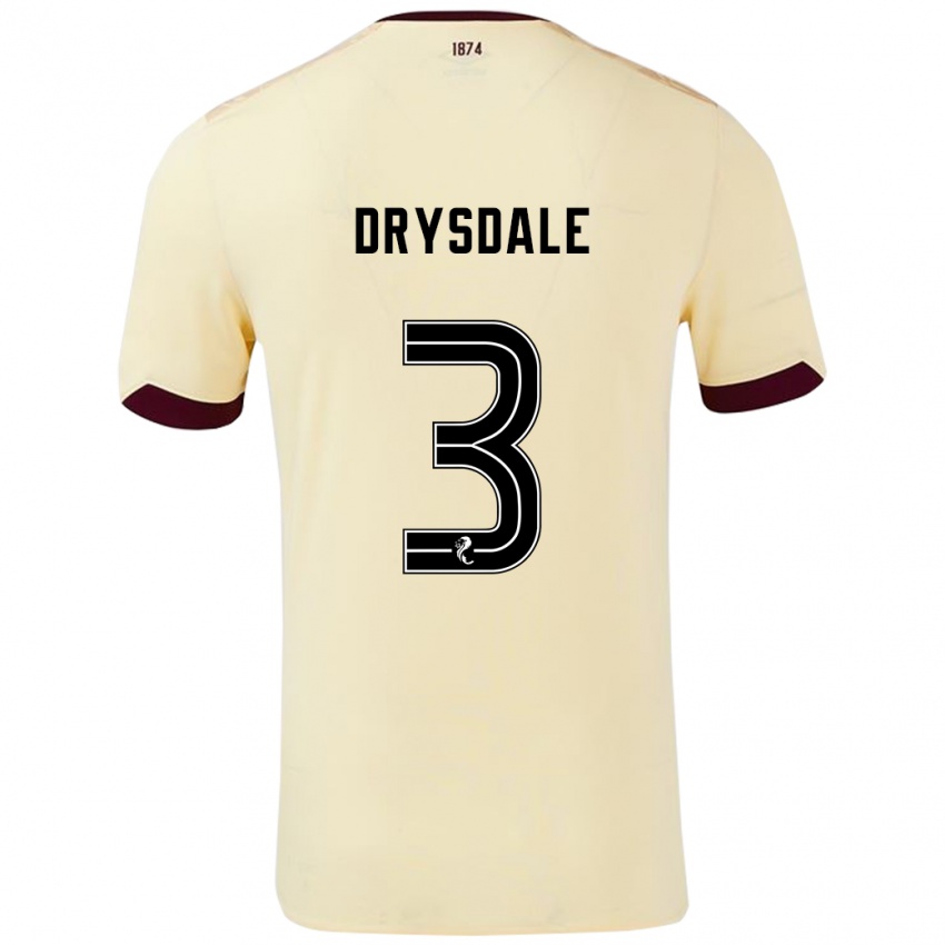 Dětské Ethan Drysdale #3 Burgundsko Krémová Daleko Hráčské Dresy 2024/25 Dres