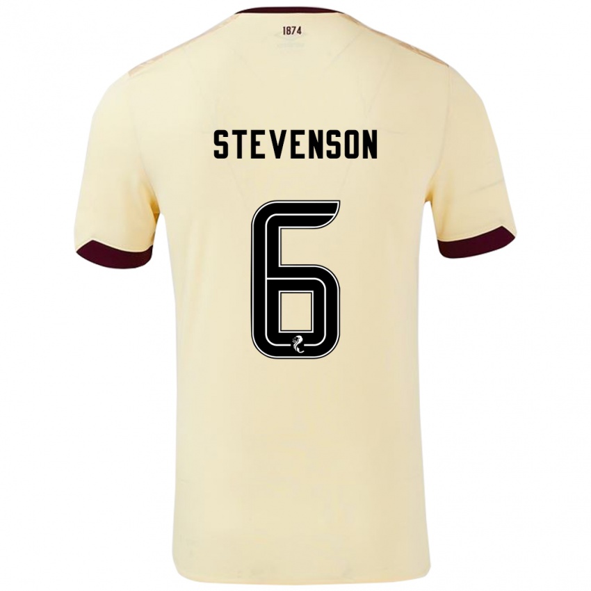 Dětské Gus Stevenson #6 Burgundsko Krémová Daleko Hráčské Dresy 2024/25 Dres