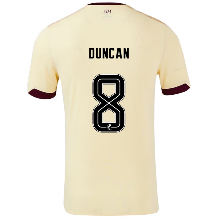 Dětské Ryan Duncan #8 Burgundsko Krémová Daleko Hráčské Dresy 2024/25 Dres