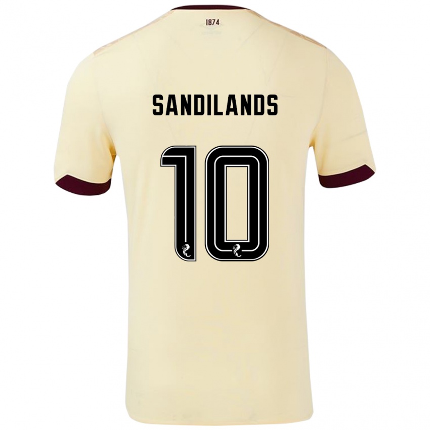 Dětské Callum Sandilands #10 Burgundsko Krémová Daleko Hráčské Dresy 2024/25 Dres