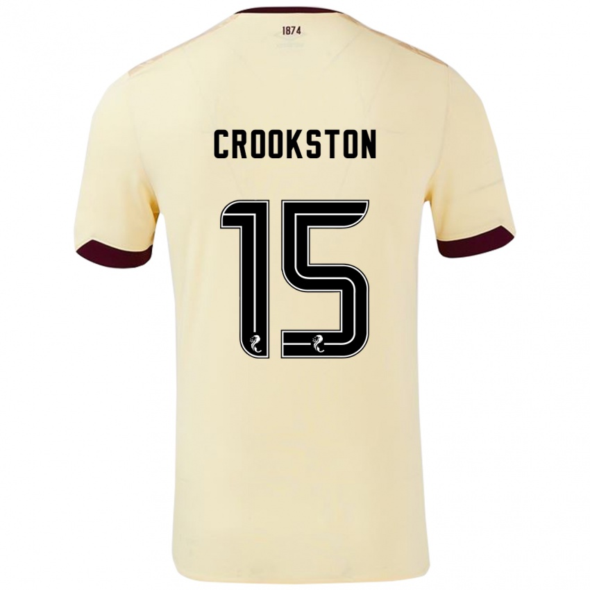 Dětské Gregor Crookston #15 Burgundsko Krémová Daleko Hráčské Dresy 2024/25 Dres