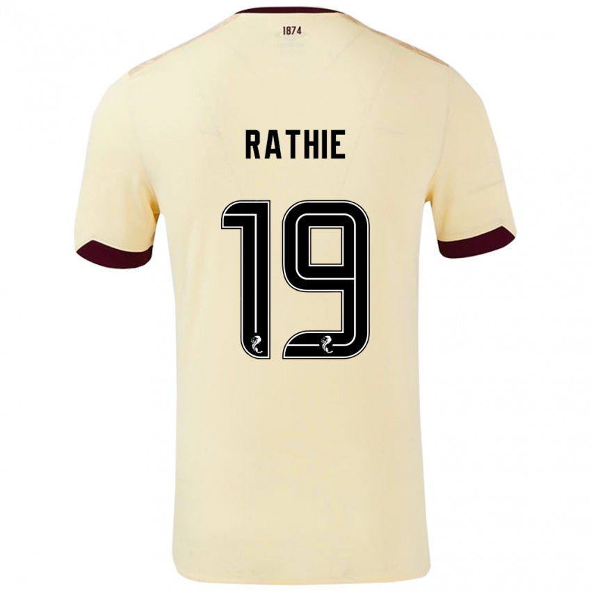 Dětské Luke Rathie #19 Burgundsko Krémová Daleko Hráčské Dresy 2024/25 Dres