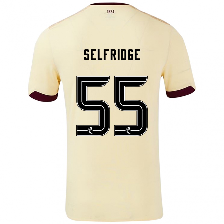 Dětské Louis Selfridge #55 Burgundsko Krémová Daleko Hráčské Dresy 2024/25 Dres