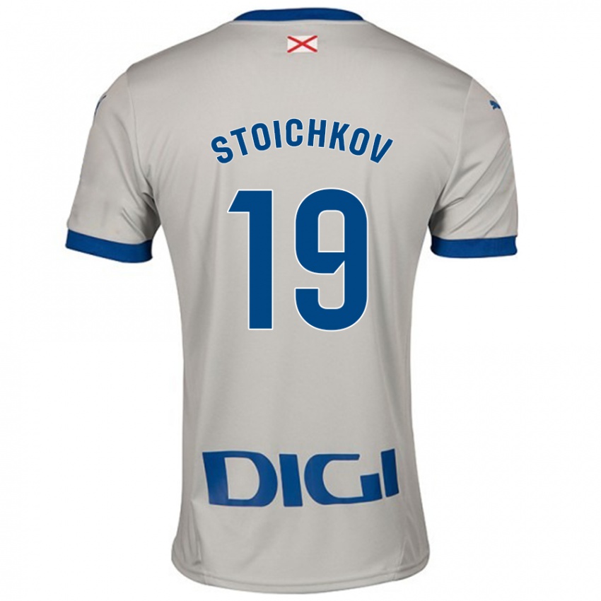 Dětské Stoichkov #19 Světle Šedá Daleko Hráčské Dresy 2024/25 Dres