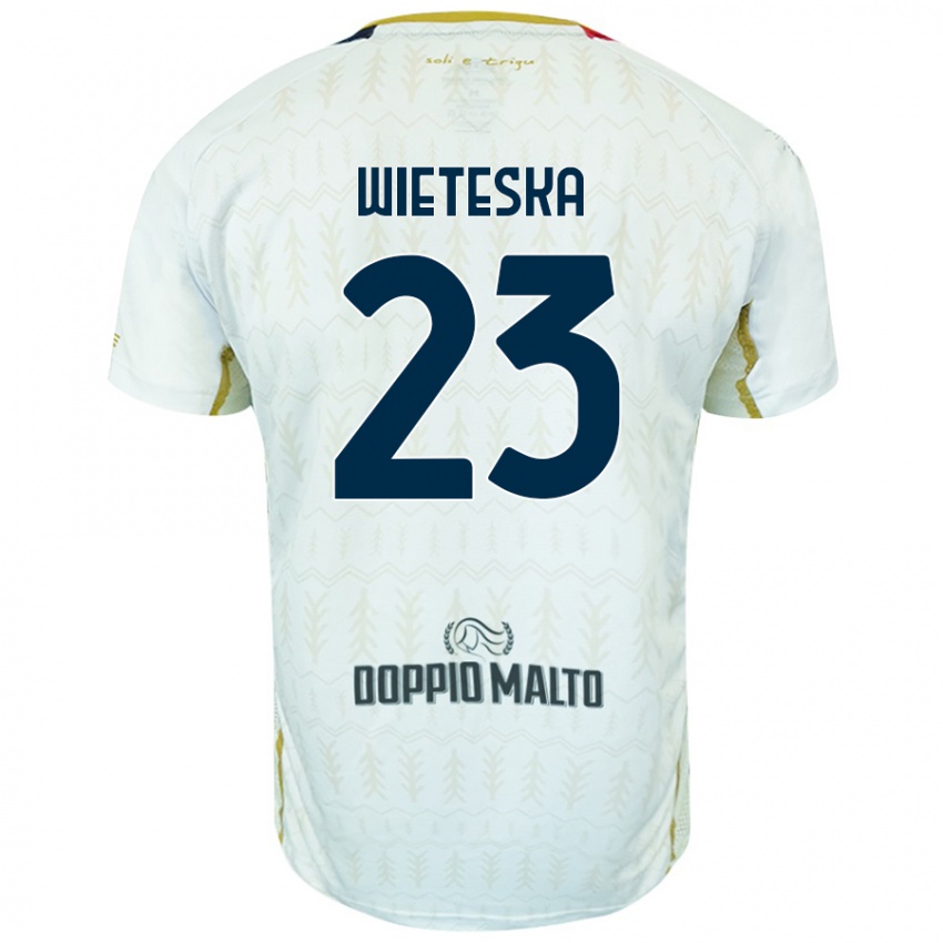 Dětské Mateusz Wieteska #23 Bílý Daleko Hráčské Dresy 2024/25 Dres