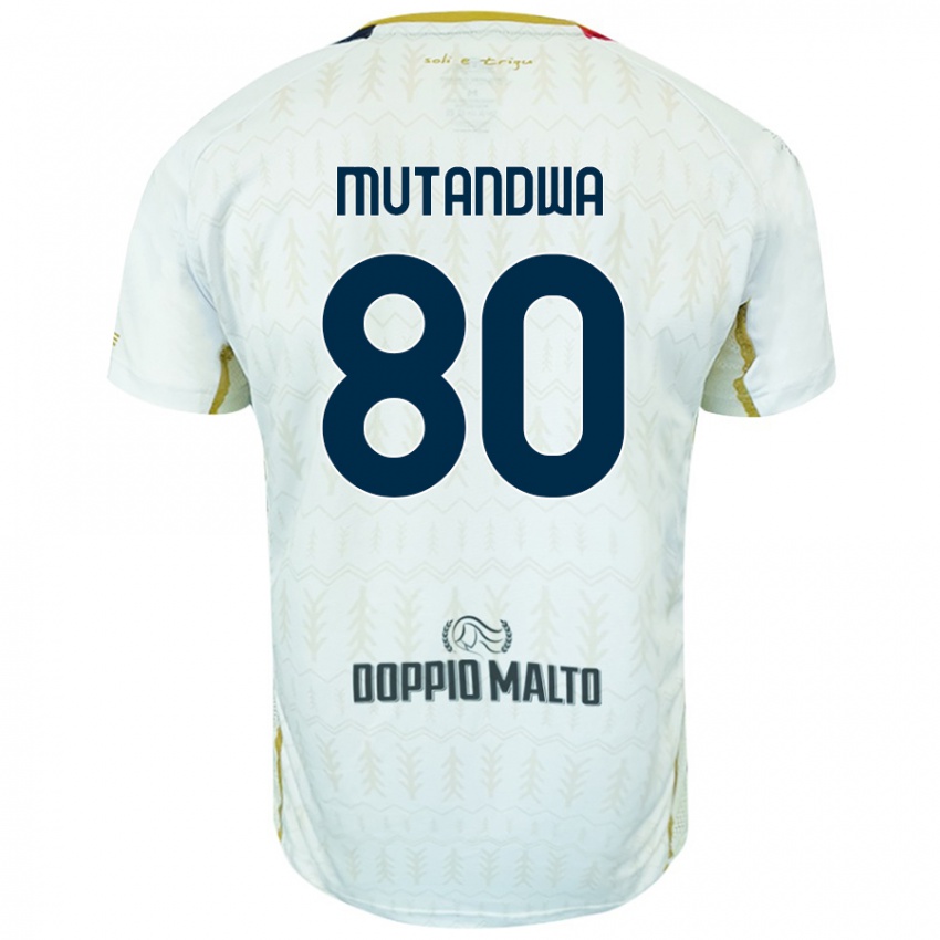 Dětské Kingstone Mutandwa #80 Bílý Daleko Hráčské Dresy 2024/25 Dres