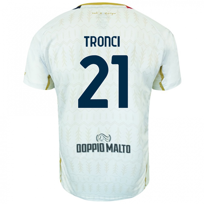 Dětské Luca Tronci #21 Bílý Daleko Hráčské Dresy 2024/25 Dres