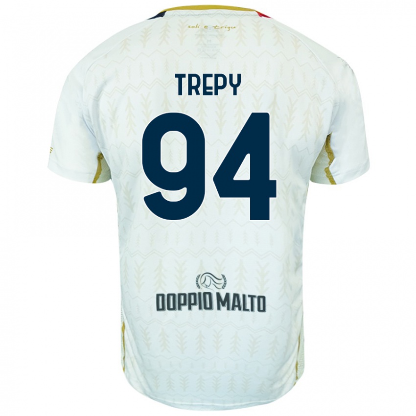 Dětské Yael Trepy #94 Bílý Daleko Hráčské Dresy 2024/25 Dres