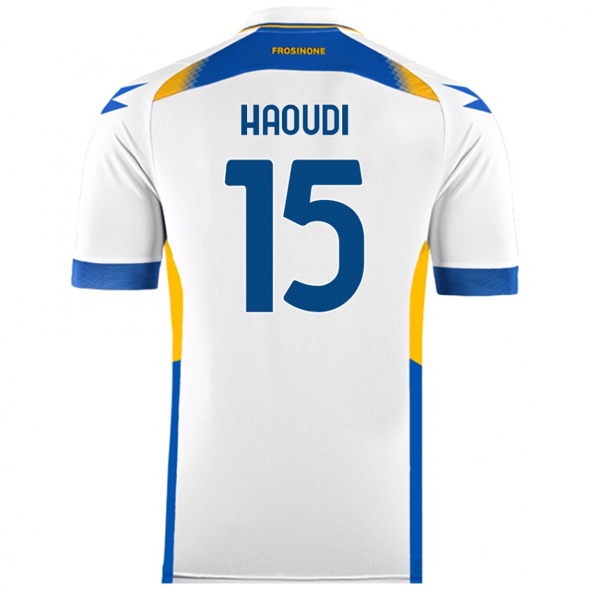 Dětské Hamza Haoudi #15 Bílý Daleko Hráčské Dresy 2024/25 Dres