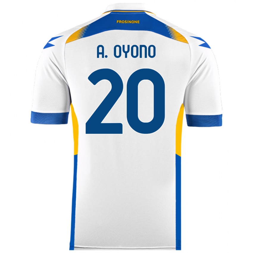 Dětské Anthony Oyono #20 Bílý Daleko Hráčské Dresy 2024/25 Dres