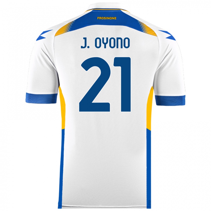 Dětské Jérémy Oyono #21 Bílý Daleko Hráčské Dresy 2024/25 Dres