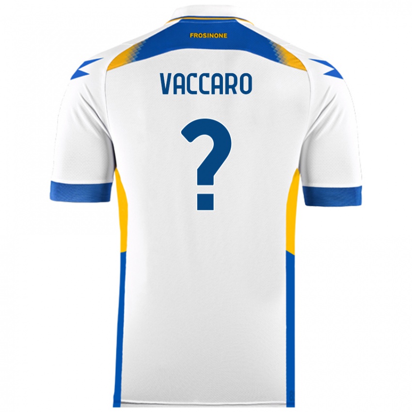 Dětské Cristian Vaccaro #0 Bílý Daleko Hráčské Dresy 2024/25 Dres