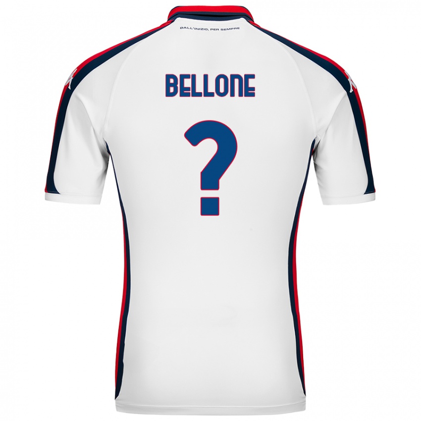 Dětské Francesco Bellone #0 Bílý Daleko Hráčské Dresy 2024/25 Dres