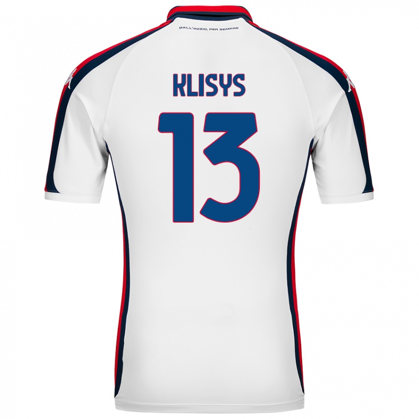 Dětské Lukas Klisys #13 Bílý Daleko Hráčské Dresy 2024/25 Dres