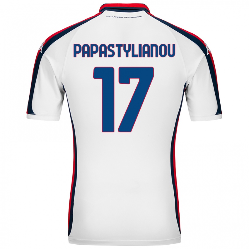 Dětské Lysandros Andreas Papastylianou #17 Bílý Daleko Hráčské Dresy 2024/25 Dres