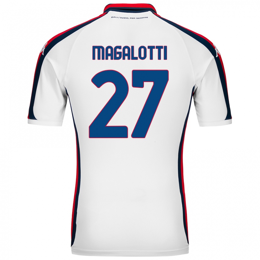 Dětské Gabriele Magalotti #27 Bílý Daleko Hráčské Dresy 2024/25 Dres