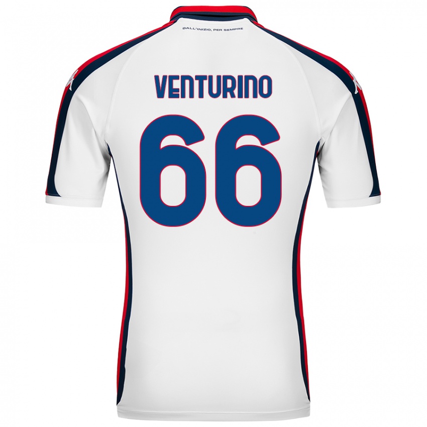 Dětské Lorenzo Venturino #66 Bílý Daleko Hráčské Dresy 2024/25 Dres